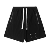 Men's 100% cotton straight-leg relaxed fit shorts - summer five-pocket casual athletic shorts