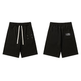 Summerpure cotton digital printing loose drawstring shorts