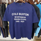 American cole buxton short sleeve men's couple ins high street spring summer loose t-shirt women's cb