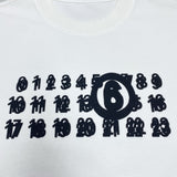 Three-dimensional foam printing high weight double yarn pure cotton short-sleeved t-shirt