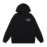 Amri splash ink flowing paint starry sky crack letter logo unicorn arm hoodie sweatshirt couple wear long sleeves