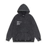 Erd melancholy rich second generation loose washed distressed pig head human face color matching hole hooded sweatshirt zipper