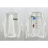 Autumn long-sleeve letter print crewneck heavyweight sweatshirt