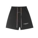 Flocked letter essentials short-sleeved t-shirt hip-hop half-sleeved high street fog american shorts