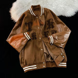 Unisex Baseball Jersey Vintage Baseball Jacket Spring and Autumn Loose Jacket