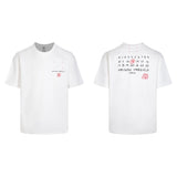 Latte art glue printing t-shirt, double yarn pure cotton fabric