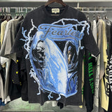 MAJESTIK T Shirts Astronaut Graphic Crop Tee Hot Drill