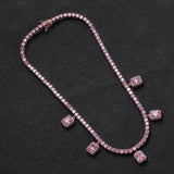 Zircon necklace full of zirconium