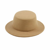 Walter White Hats Vintage British Flat Top Hat Couple Gentlemen's Hat Woolen Warm Hat