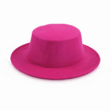 Walter White Hats Vintage British Flat Top Hat Couple Gentlemen's Hat Woolen Warm Hat
