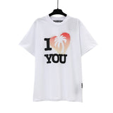 Correct version of pa beheaded bear short sleeves palm tree high street bat sleeves big logo letter on the back