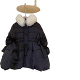 Girl Jacket Girls Padded Cotton Clothes Furry Coat