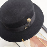Walter White Fedora Fedora Hat British Vintage Woolen Top Hat