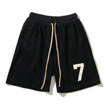 Hip-hop shorts american high street flocked letterloosecasual sweatpants half lengthshorts
