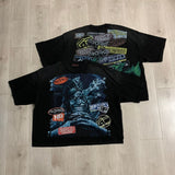 Rare peaceloose t-shirt american street oversize oversized hot diamond short-sleeved t-shirt