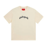 High version gods short sleeve heavy weight washed fog high street rock band skull pure cottonprinting round