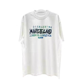 Digital direct printing process pure cotton double yarn youth round neck short-sleeved t
