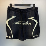 H-star series] fog high street retro women's head washed and distressed couple t-shirt shorts sweatshirt pants