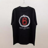 Maison margiela mm summeroversizelooseplus sizeprinting short-sleeved t-shirt