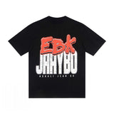 jean snowman printing short sleeve t-shirt christmas co couple outfit