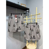 American asaali character print short sleeve t-shirt & trendy shorts set - summer collection