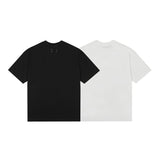 Embroidered logo summer loose fit 100% cotton short sleeve t-shirt