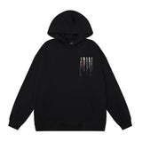 Amri splash ink flowing paint starry sky crack letter logo unicorn arm hoodie sweatshirt couple wear long sleeves