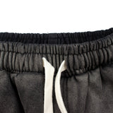 Hip-hop shorts american high street hip hop street big gletterprinting washed distressed lumberjack workwear shorts half length pants