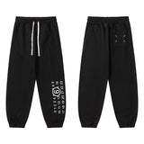 Autumn maison margiela mm drawstring elastic ankle joggers - men's casual sweatpants