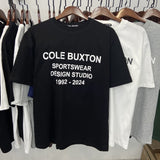 American cole buxton short sleeve men's couple ins high street spring summer loose t-shirt women's cb