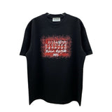Digital ink splash print graphic tee - summer short sleeve