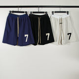 Hip-hop shorts american high street flocked letterloosecasual sweatpants half lengthshorts