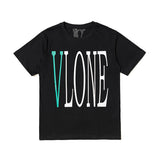 Wang yibo lne short-sleeved big v reflective hot diamond devil angel couple outfit loose