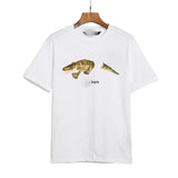 Correct version of pa beheaded bear short sleeve palm tree high street ins teddy bear shark love