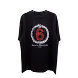 Maison margiela mm summeroversizelooseplus sizeprinting short-sleeved t-shirt