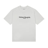 Neutrallooseletterlogopure cotton double yarn breathable short-sleeved teet-shirt