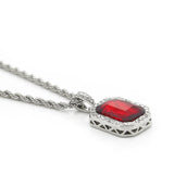 Jewelry Hip Hop Diamond Set Jewel Pendant Necklace Spectrum St. Valentine's