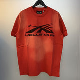 H-star series] fog high street retro women's head washed and distressed couple t-shirt shorts sweatshirt pants