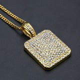 Jewelry Diamond Dog Tags Necklace Spectrum Dog Tags
