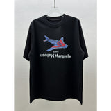 Cross-era fighter digital print oversized casual t-shirt - crew neck, 100% cotton short sleeve