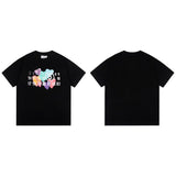 Relaxed fit, 100% cotton, digital print, plus size short sleeve t-shirt