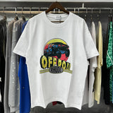 Rhude T Shirts Off-Road Vehicle Printed Cotton Casual Short Sleeve Men and Women