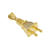 Jewelry Diamond Plug Pendant Necklace rapper