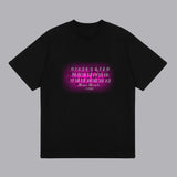 Pink digital print personalized cotton crew neck short sleeve t-shirt