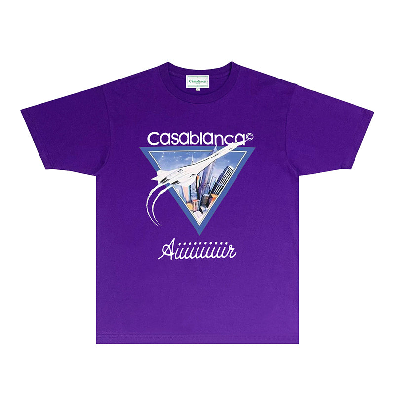 Casablanca T Shirts Fashion Print Street