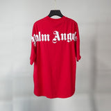 Correct version of pa beheaded bear short sleeves palm tree high street bat sleeves big logo letter on the back
