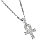 Jewelry Egyptian Ankh Key Pendant Necklace Crosses Egypt Pieces Jesus Pieces Ankh