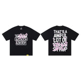 That's a awful lot of cough syrup short-sleeved t-shirt couple polo shirt