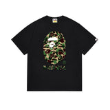 B@pe tshirtsssummer ape head little monkey camouflage short-sleeved round neck t-shirt