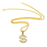 Jewelry Diamond  '$' Shspe Get Rich Necklace
